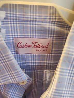 Blue Plaid Dress Shirt